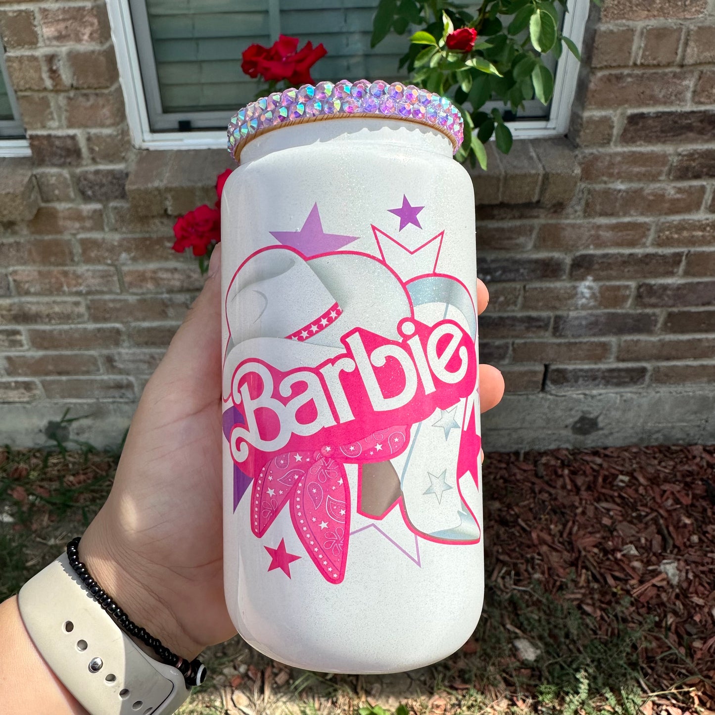 Barbie Baquerita glass cup