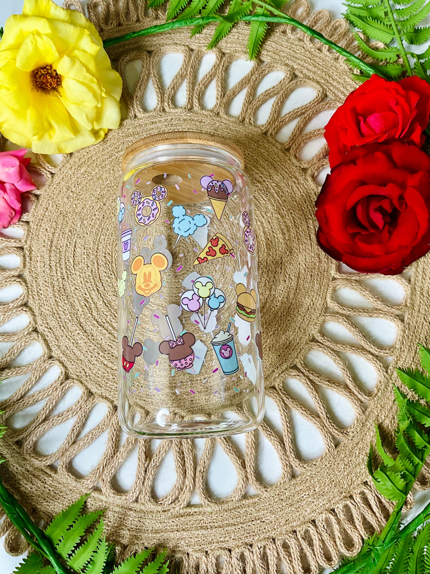 M & M Glass Cup